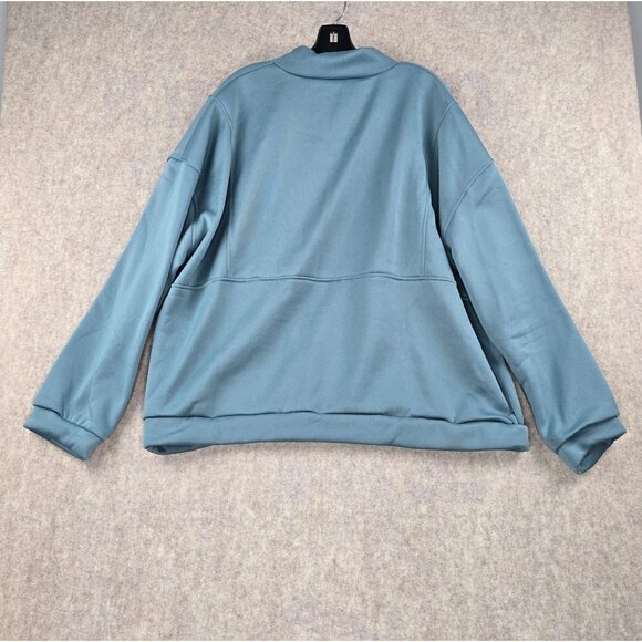 Zip-Up Tracksuit Set Mens Blue Size 5XL Relaxed Fit 96% Polyester 4% Spandex - Picture 3 of 14